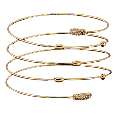 Bracciale Oro Estremi in Diamante e Intrecci con Gocce