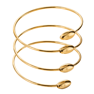 Bracciale Oro a Spirale con Gocce