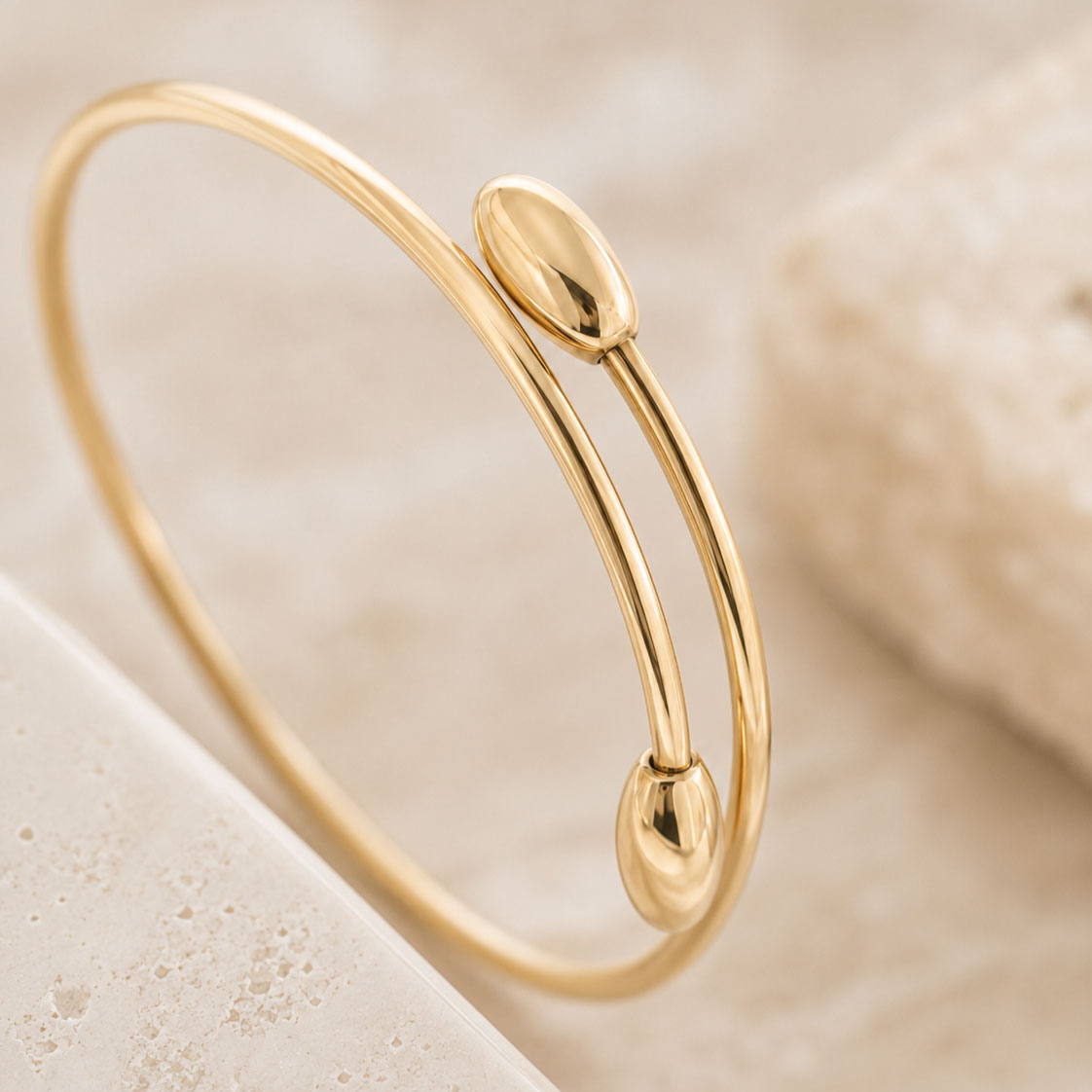 Bracciale Oro Estremi Gocce Oro