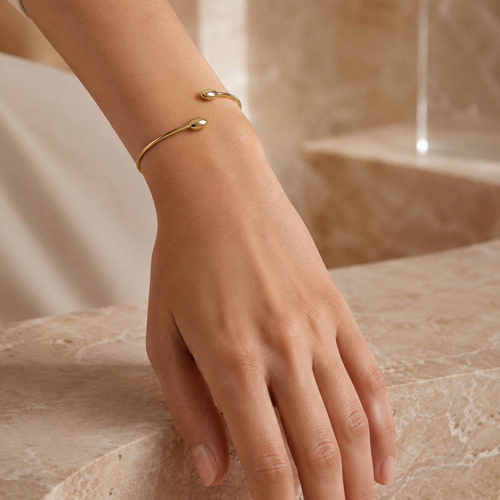 Bracciale Oro Estremi Gocce Oro