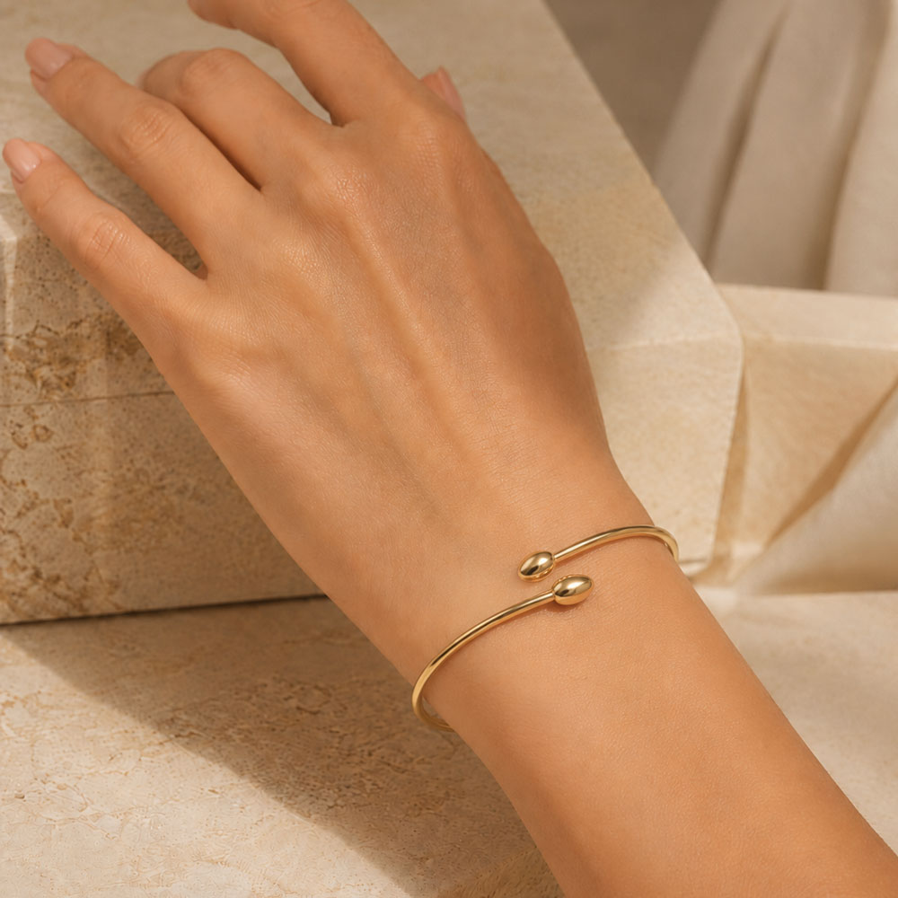 Bracciale Oro Estremi Gocce Oro