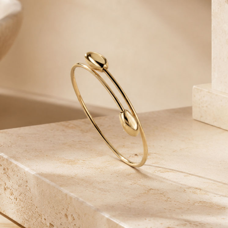 Bracciale Oro Estremi Gocce Oro