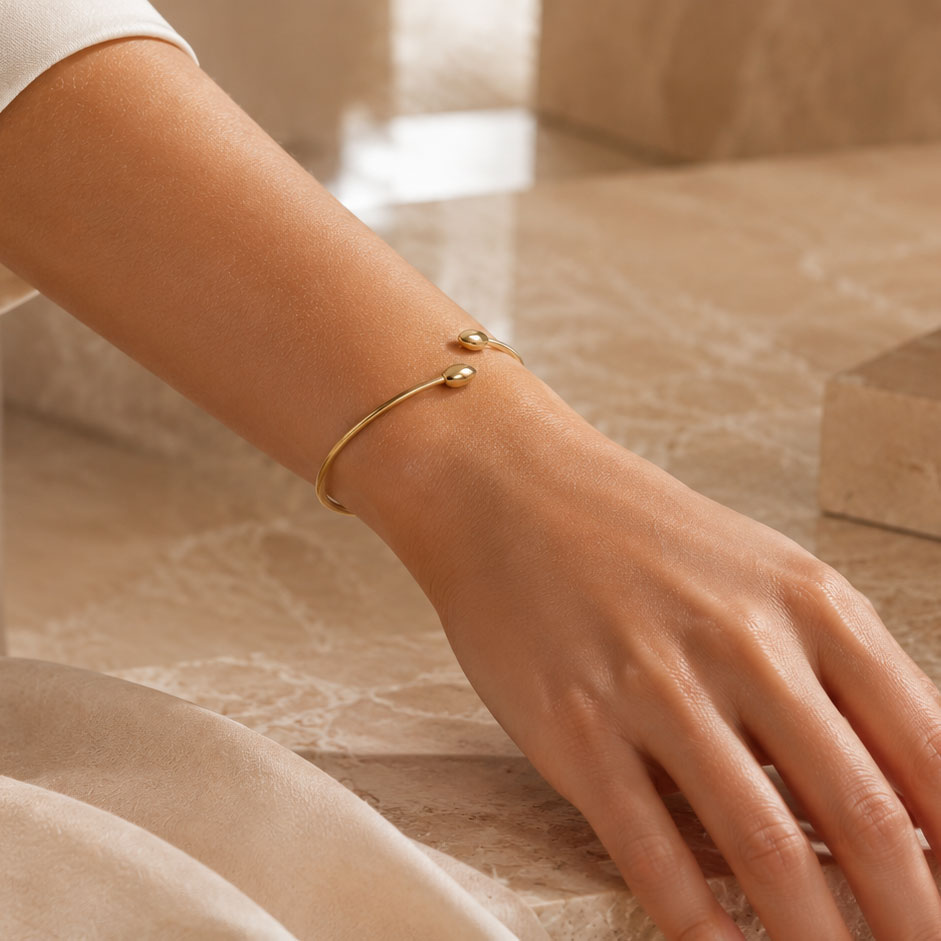 Bracciale Oro Estremi Gocce Oro