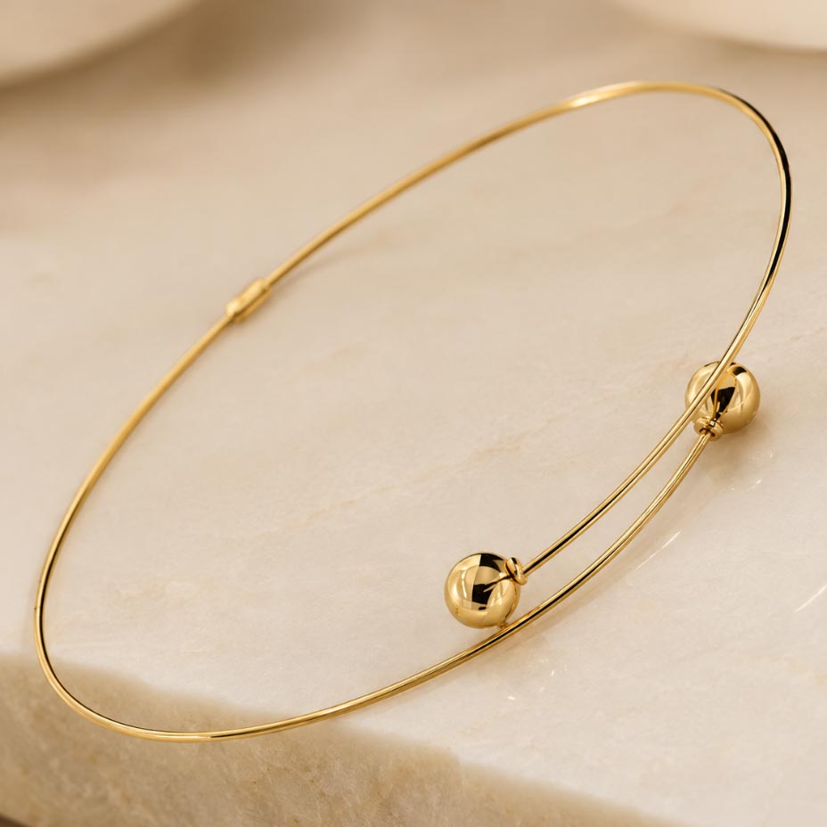 Bracciale Oro Estremi Palle Oro