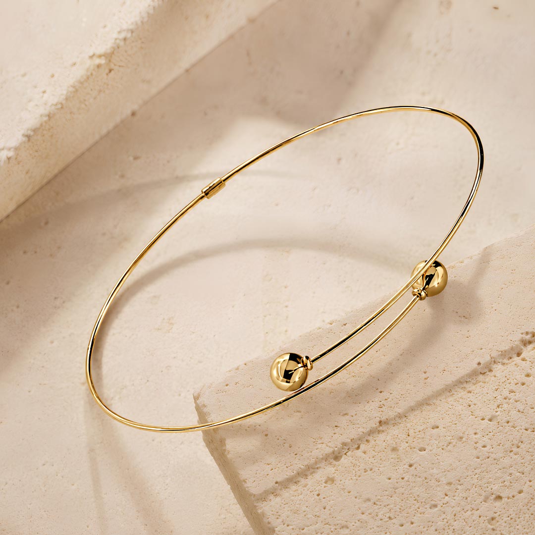 Bracciale Oro Estremi Palle Oro