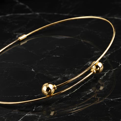 Bracciale Oro Estremi Palle Oro