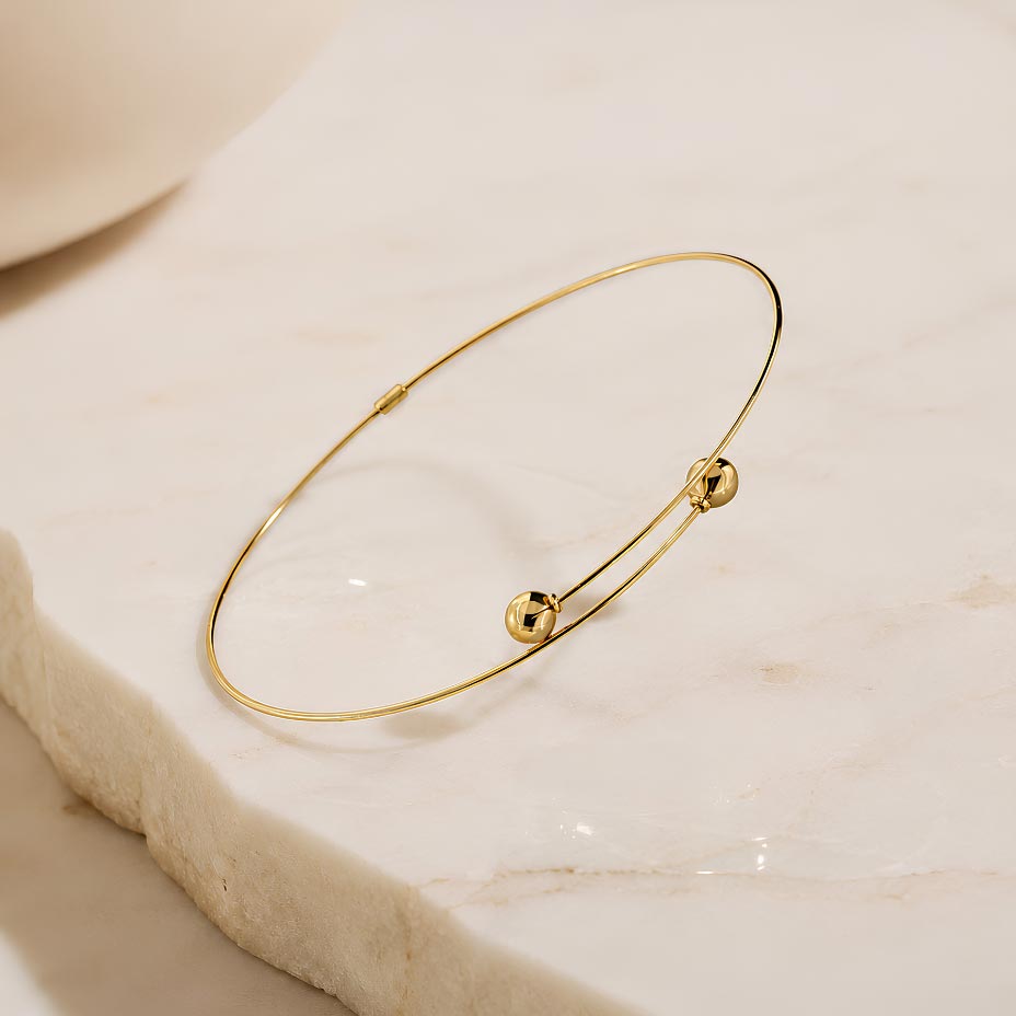 Bracciale Oro Estremi Palle Oro