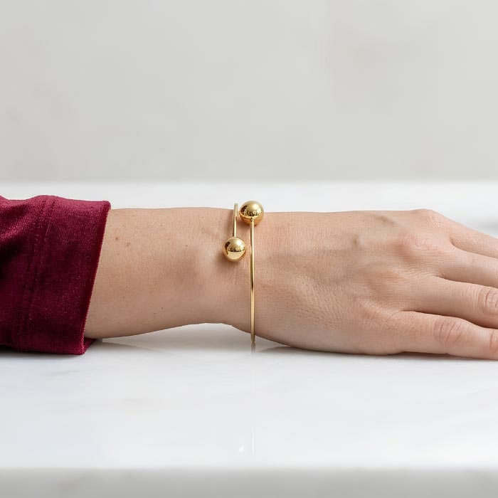 Bracciale Oro Estremi Palle Oro