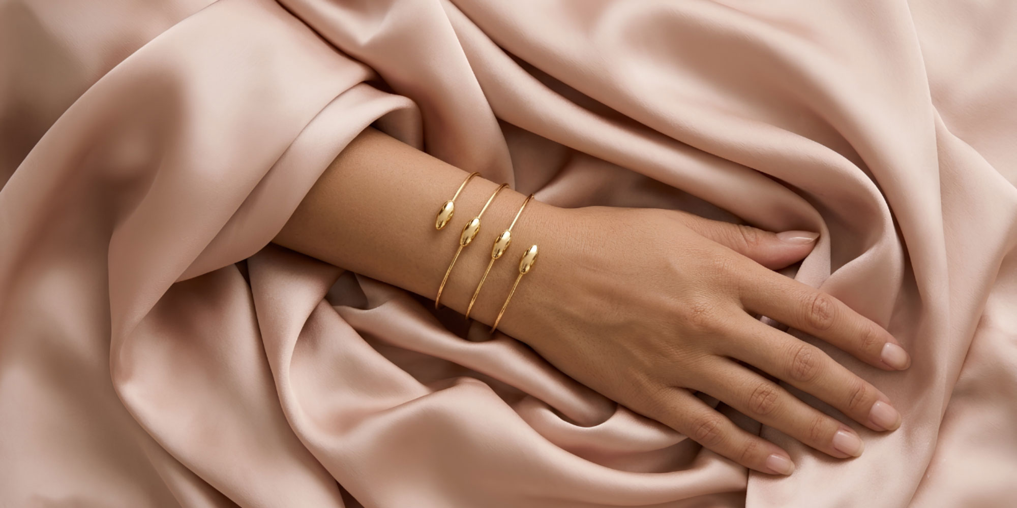 Bracciale Oro a Spirale con Gocce